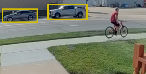 Vehicles in a street